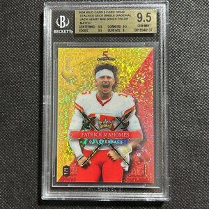 2024 Wild Card Stacked Deck 1/1 Patrick Mahomes Diagonal Color Match BGS 9.5 GEM